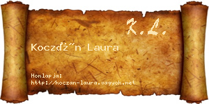 Koczán Laura névjegykártya